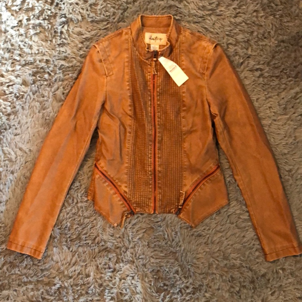 Buckle Zip front bomber jacket